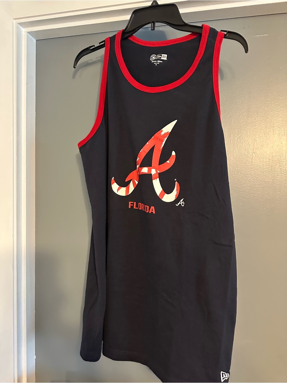 Florida A Embroidered Logo Tank Top - Red & BlackXL